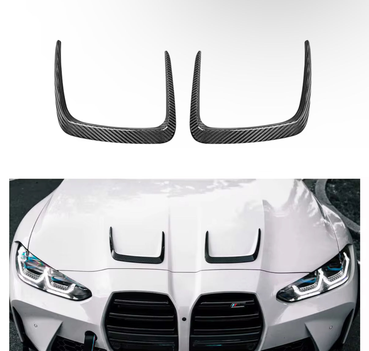 BMW M3/M4 (G80 G82 G83 ) CARBON MOTORHAUBE AERO FLAPS